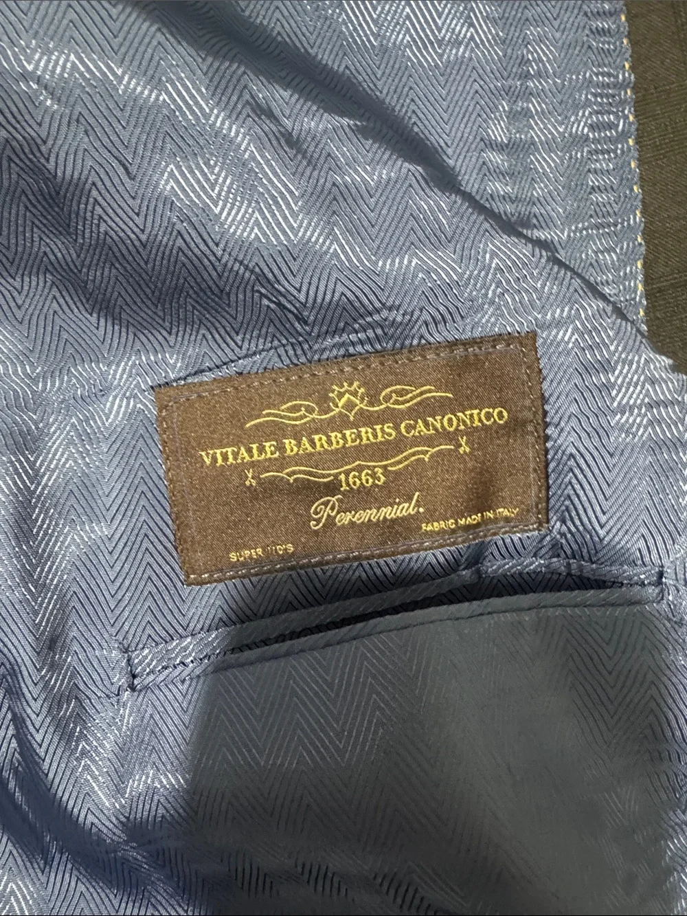Joseph Abboud mens 54L dark gray plaid wool Vitale Barberis Canonico sport coat